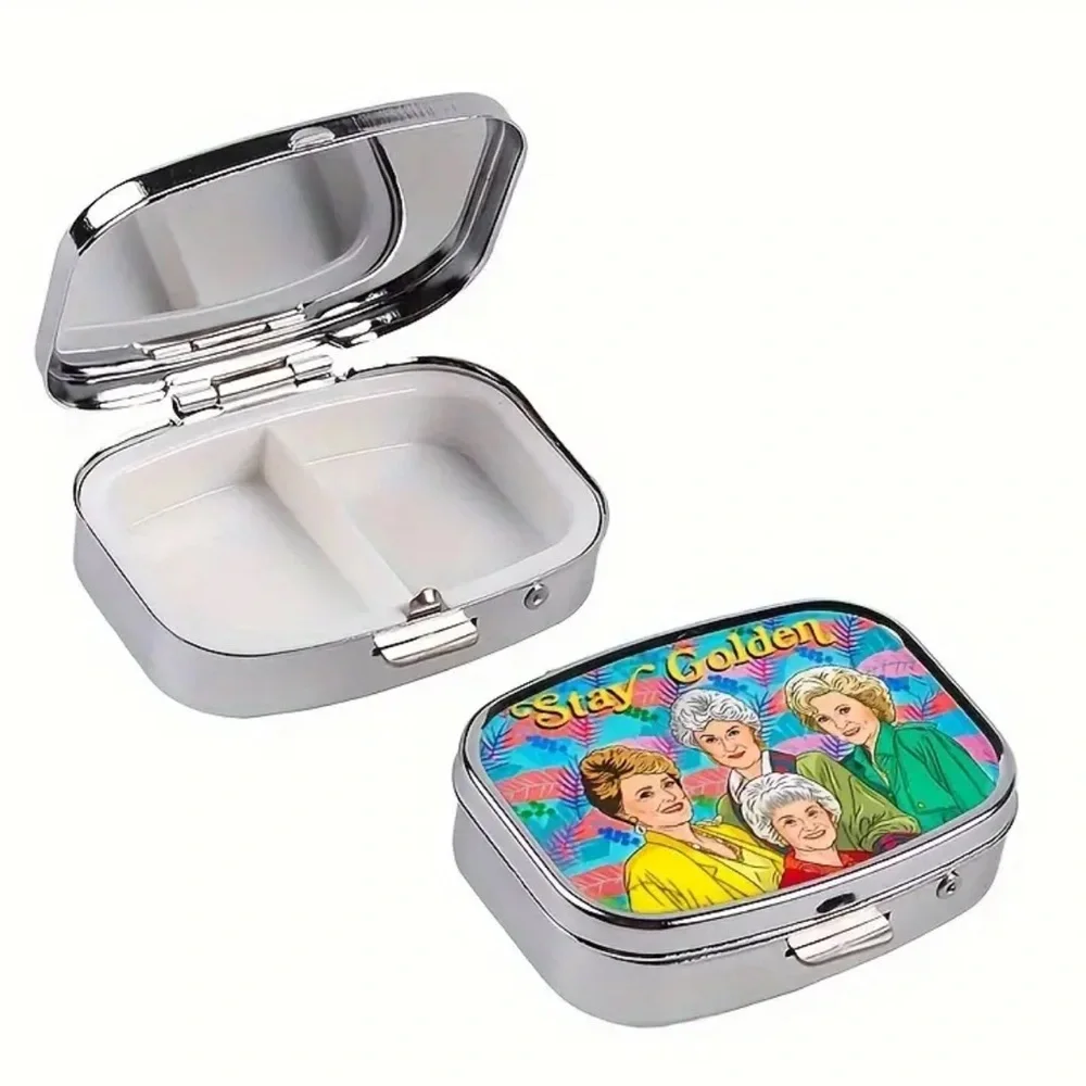 NEW| Pill Box Stay Golden Portable Pill Case Medicine Organizer